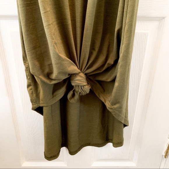 Olive Green Maxi Dress - Picture 2 of 4
